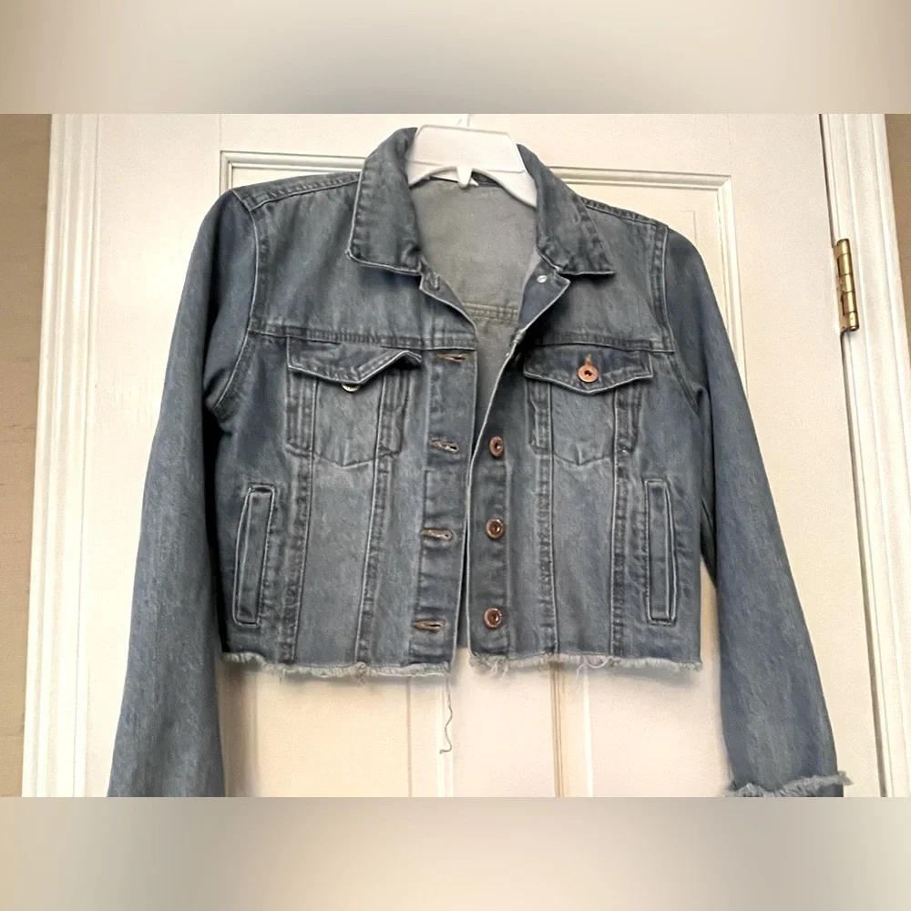 HIGHWAY‎ JEANS Cropped Denim Jacket